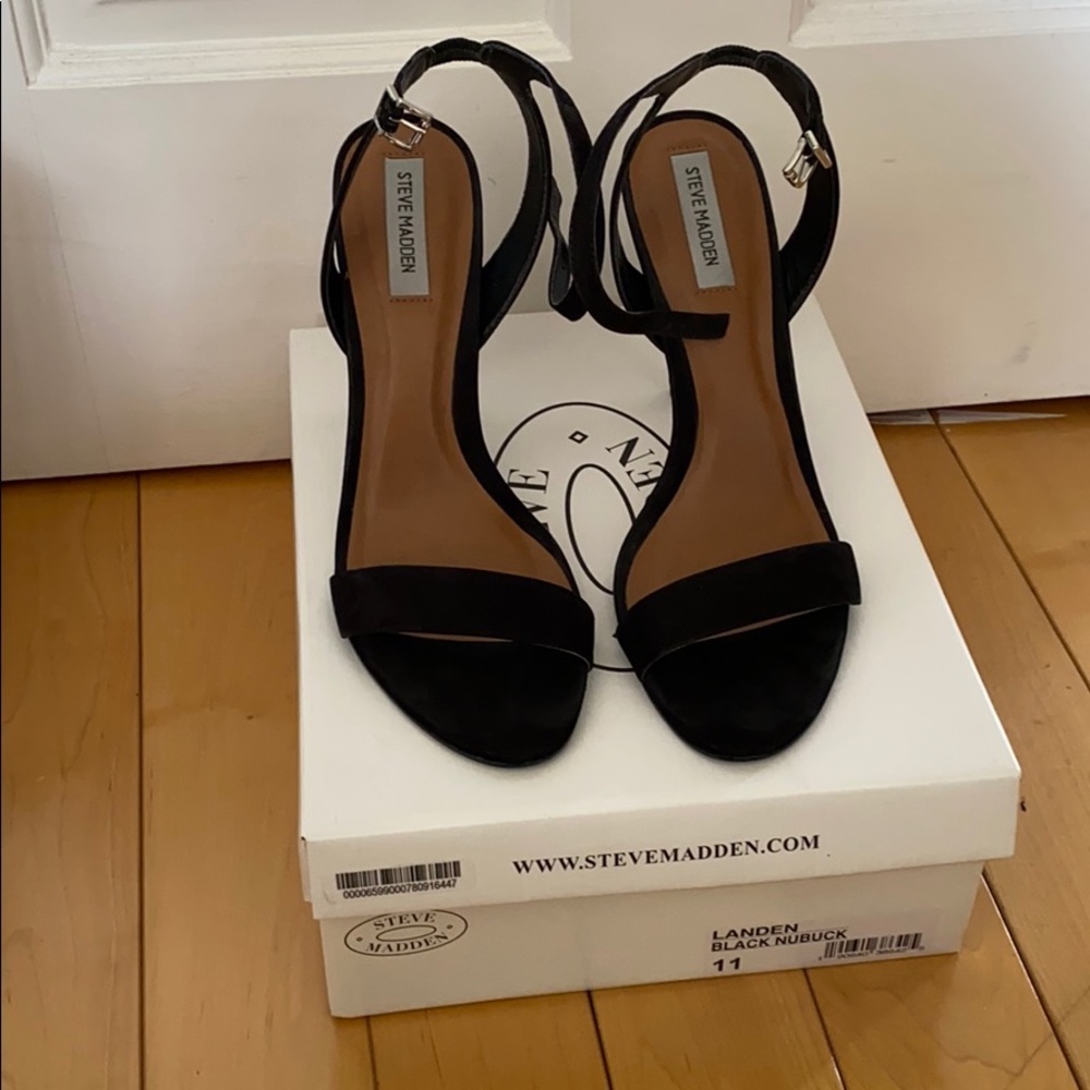 Steve Madden Landen Black Nubuck